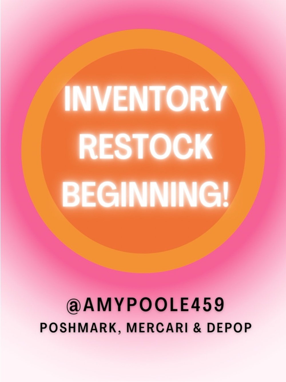 Inventory Restock Beginning!